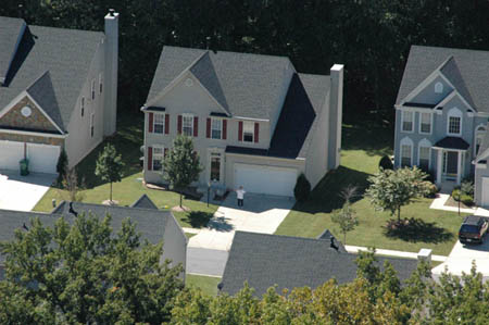 Our house from the air
